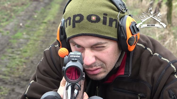 E153 Aimpint H2 i Hunter + EAW |Aimpoint S1 + BELOM Kugle Aimpint H2