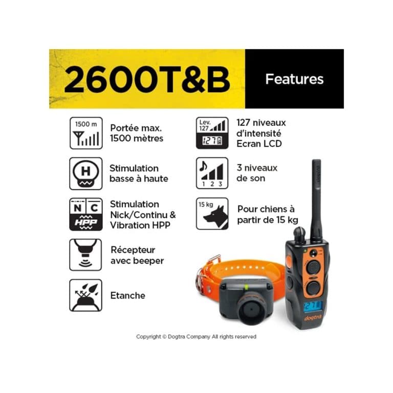 Ogrlica za dresuru i Biper Dogtra 2600T&B 3