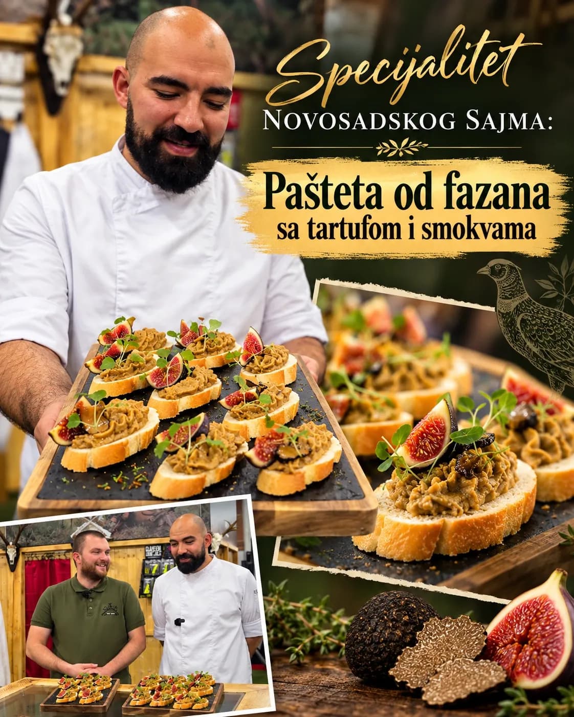 Pašteta od Fazana sa Tartufom i Smokvama